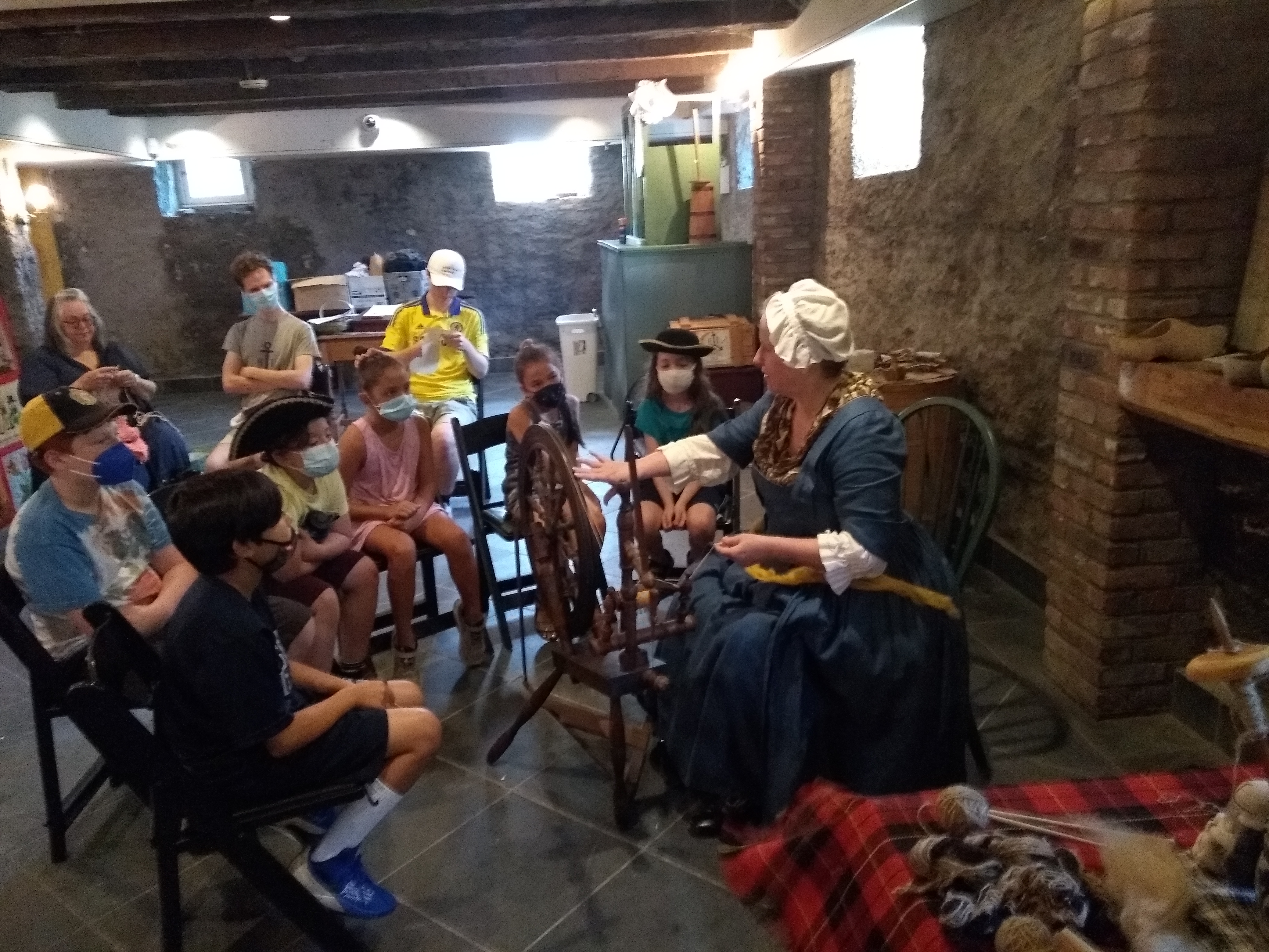 History Camp at Van Cortlandt House Museum, Bronx, NY, July 2021